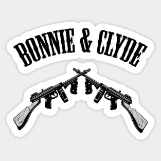 Bonnie & Clyde Sticker